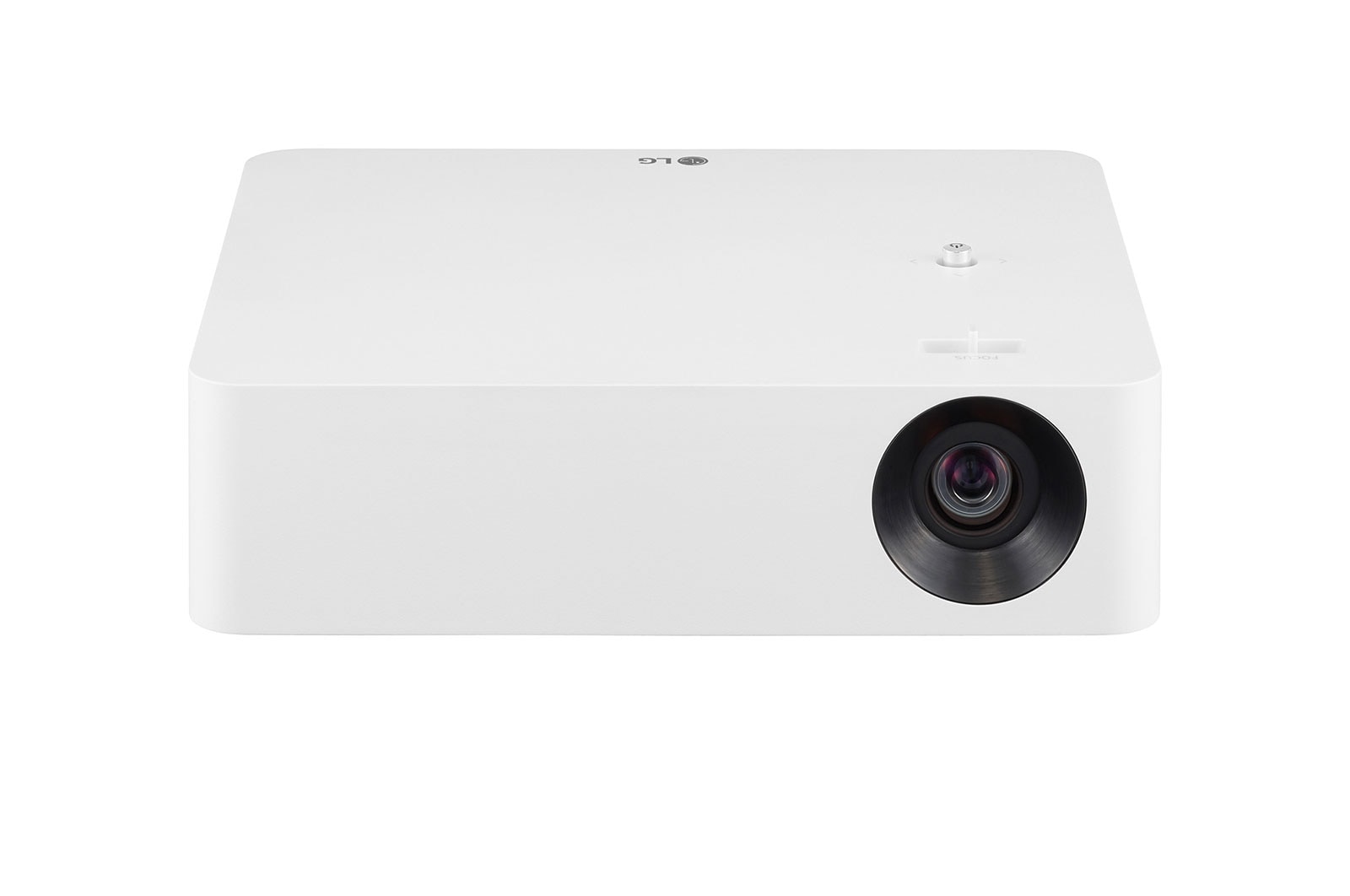 Front view of LG CineBeam PF610P Full HD LED Smart Portable Projector with Apple AirPlay 2 PF610P