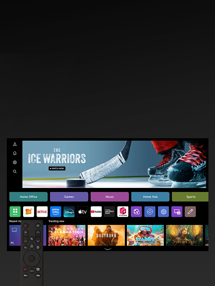 LG TV displaying webOS screen