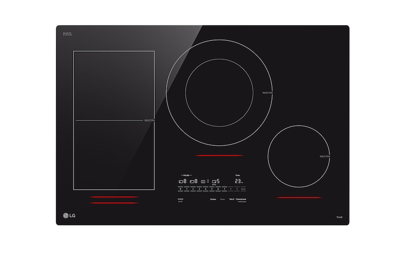 Front view of 30”  Induction Cooktop | UltraHeat™ 5.0kW Element & Smart (CBIH3017BE)