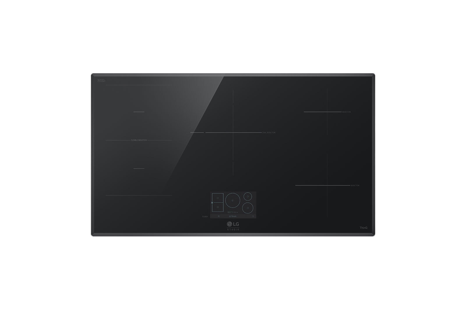 LG STUDIO 36" Induction Cooktop with 5 Burners and Flex Cooking Zone, CBIS3618B