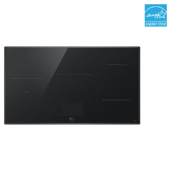 Front view of LG STUDIO 36" Induction Cooktop | Flex Cooking Zone, 5 Burners CBIS3618BE