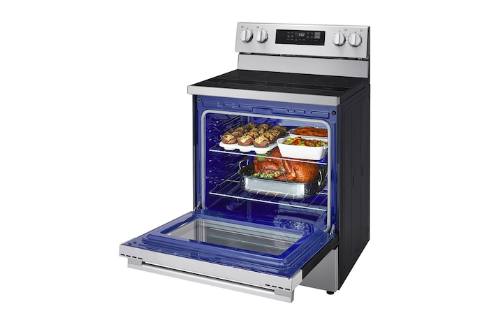 Right side open view with food