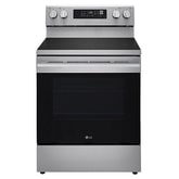 30" Elec. 6.3 cu ft. Range | Fan Convection, Air Fry , EasyClean<sup>®</sup>& Smart, Stainless, Freestanding