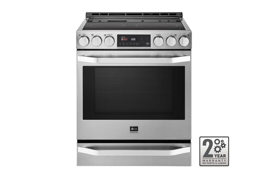 LG STUDIO 30" Electric Cooktop with Warming Zone and SmoothTouch®, LSCE305ST