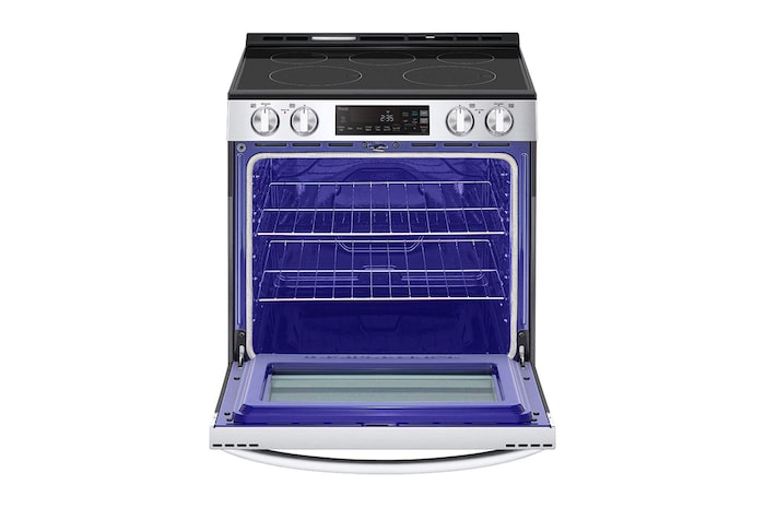 LG 30" Elec. 6.3 cu ft. Range | Self Clean, EasyClean® & Smart , Stainless, Slide-in, LSEL6331F