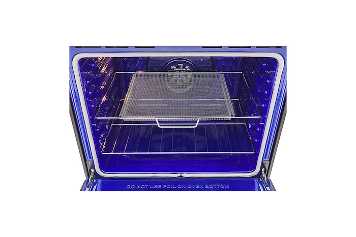 LG 30" Elec. 6.3 cu ft. Range | Fan Convection, Air Fry , SelfClean, EasyClean®& Smart, Stainless, Slide-in, LSEL6332FC