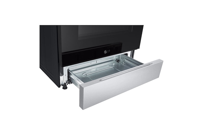 LG 30" Elec. 6.3 cu ft. Range | Fan Convection, Air Fry , SelfClean, EasyClean®& Smart, Stainless, Slide-in, LSEL6332FC