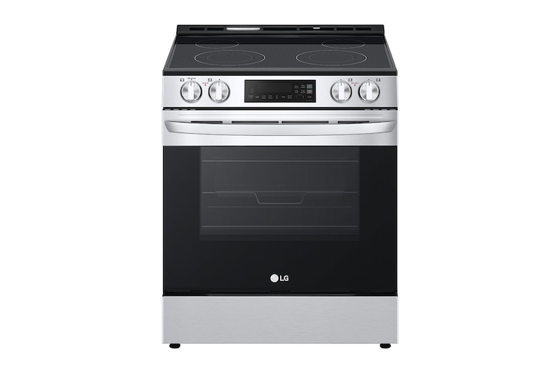 LG 30" Elec. 6.3 cu ft. Range | Fan Convection, Air Fry , SelfClean, EasyClean®& Smart, Stainless, Slide-in, LSEL6332FC