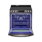 LG 6.3 cu ft. Smart Wi-Fi Enabled Fan Convection Electric Slide-in Range with Air Fry & EasyClean®, Black Stainless Steel, LSEL6333D
