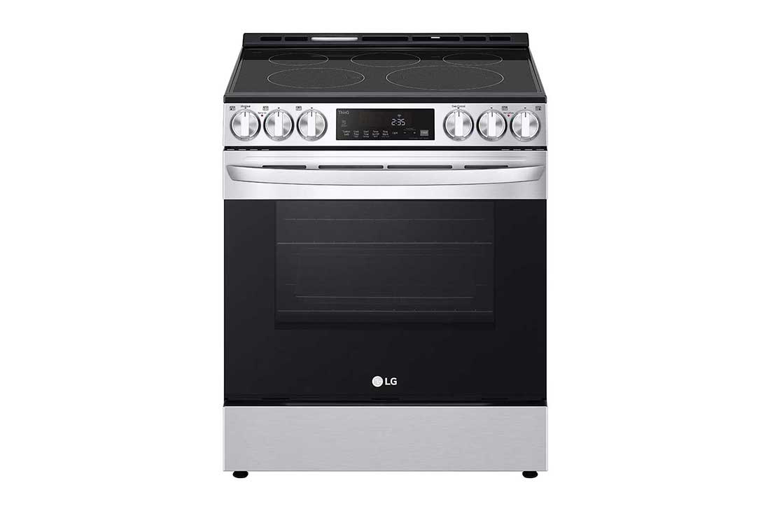 LG 6.3 cu ft. Smart Wi-Fi Enabled Fan Convection Electric Slide-in Range with Air Fry & EasyClean®, Stainless Steel, LSEL6333F