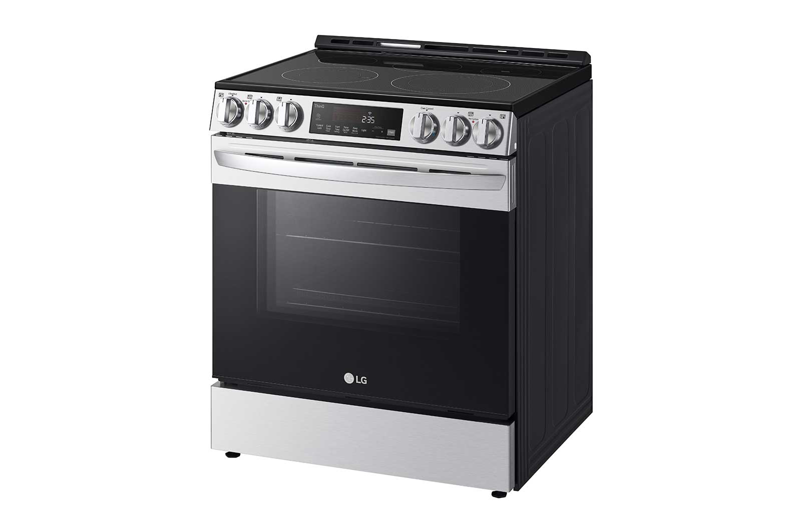 LG 6.3 cu ft. Smart Wi-Fi Enabled Fan Convection Electric Slide-in Range with Air Fry & EasyClean®, Stainless Steel, LSEL6333F