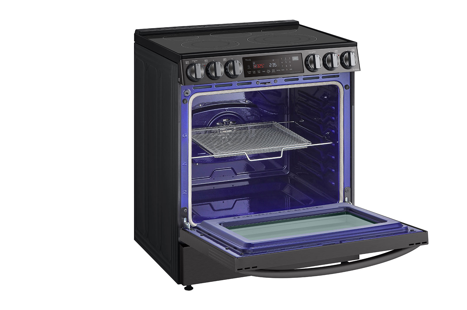 LG 6.3 cu ft. Smart Wi-Fi Enabled ProBake Convection® InstaView™ Electric Slide-in Range with AirFry, LSEL6335D