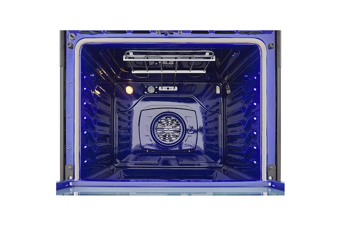 LG 30" Elec. 6.3 cu ft. Range | Probake Convection, Air Fry, InstaView®, SelfClean, EasyClean®& Smart, Black Stainless, Slide-in, LSEL6335D