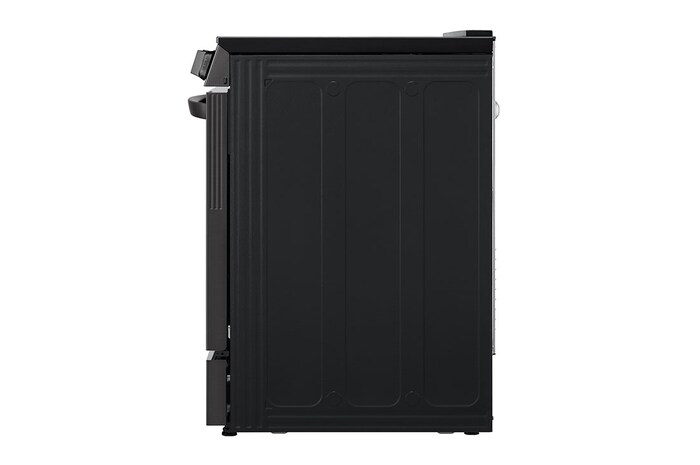 LG 30" Elec. 6.3 cu ft. Range | Probake Convection, Air Fry, InstaView®, SelfClean, EasyClean®& Smart, Black Stainless, Slide-in, LSEL6335D