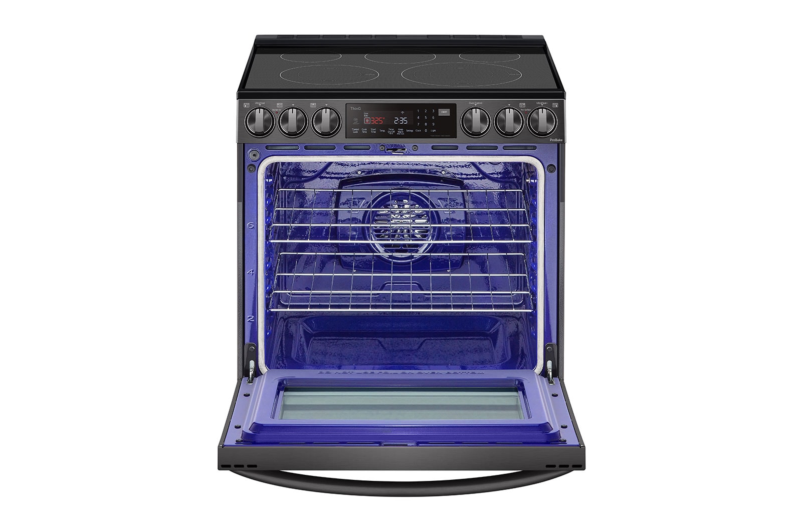 LG 6.3 cu ft. Smart Wi-Fi Enabled ProBake Convection® InstaView™ Electric Slide-in Range with Air Sous Vide and AirFry, LSEL6337D