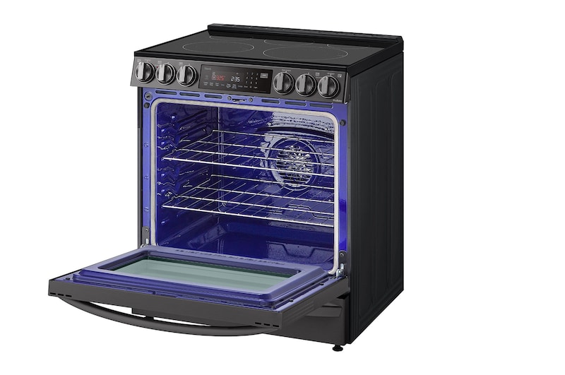 LG 6.3 cu ft. Smart Wi-Fi Enabled ProBake Convection® InstaView™ Electric Slide-in Range with Air Sous Vide and AirFry, LSEL6337D