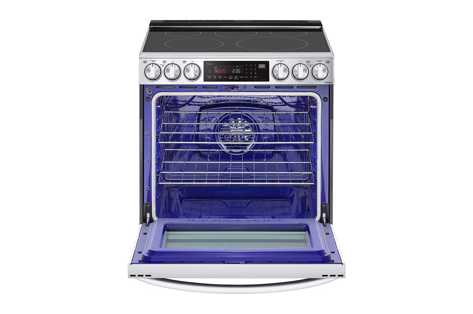 LG 6.3 cu ft. Smart Wi-Fi Enabled ProBake Convection® InstaView™ Electric Slide-in Range with Air Sous Vide and Air Fry, LSEL6337F