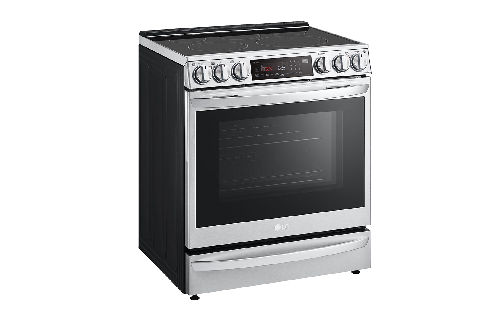 LG 6.3 cu ft. Smart Wi-Fi Enabled ProBake Convection® InstaView™ Electric Slide-in Range with Air Sous Vide and Air Fry, LSEL6337F