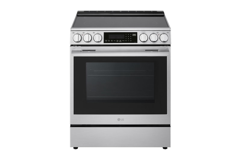 Front view of 30" Elec. 6.3 cu ft. Range | Probake Convection, Air Sous-Vide, Air Fry, InstaView®, SelfClean (LSEL6337XE)
