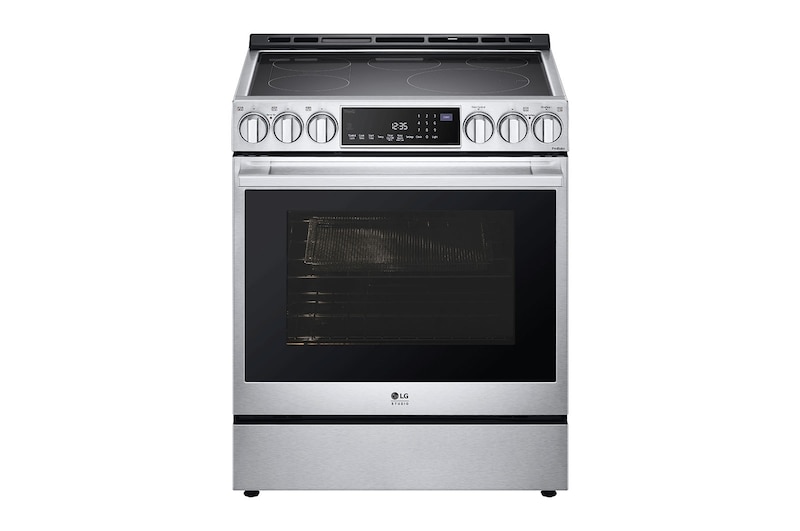 LG STUDIO 30" Elec. 6.3 cu ft. Range | Probake Convection, Air Sous-Vide, Air Fry, SelfClean, EasyClean®& Smart, Stainless, Slide-in, LSES6338F