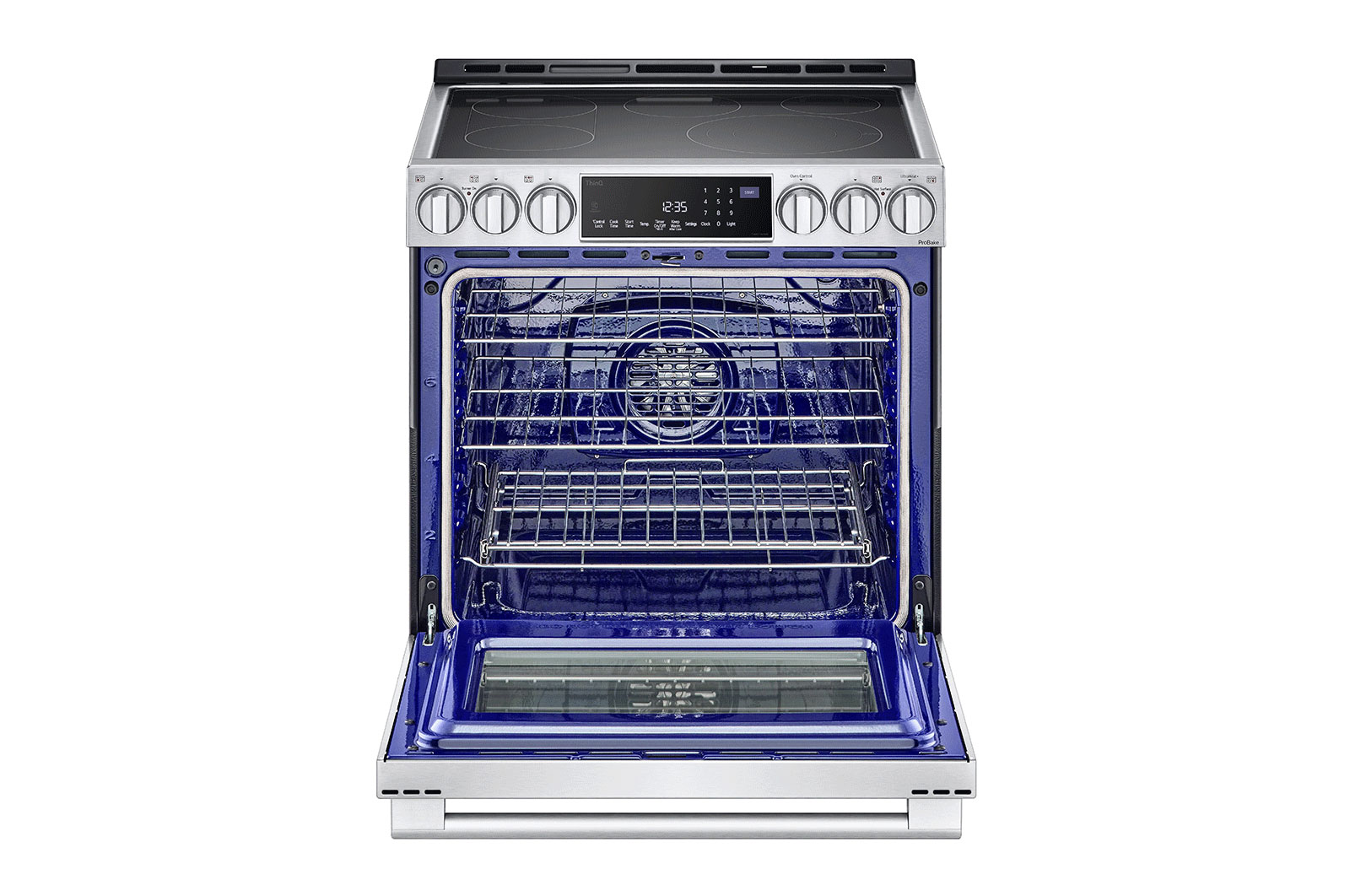 LG STUDIO 6.3 cu. ft. InstaView® Electric Slide-in Range with ProBake Convection® and Air Fry, LSES6338F