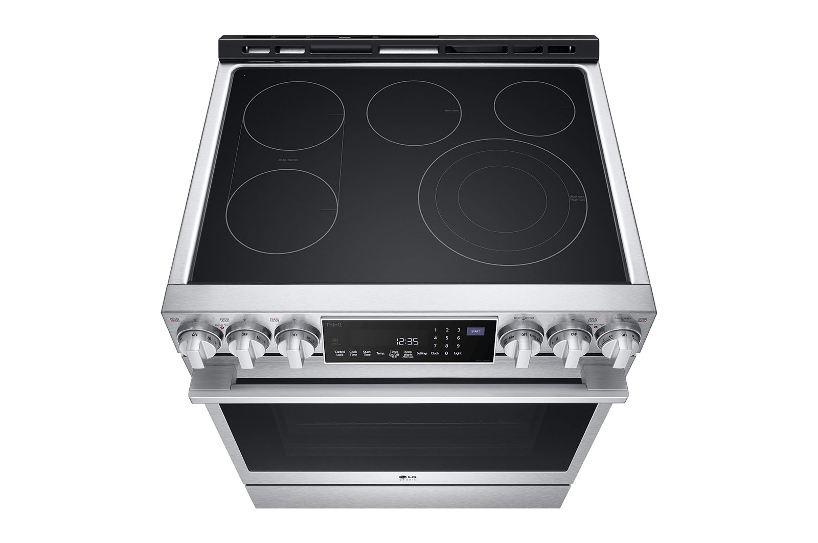 LG STUDIO 6.3 cu. ft. InstaView® Electric Slide-in Range with ProBake Convection® and Air Fry, LSES6338F
