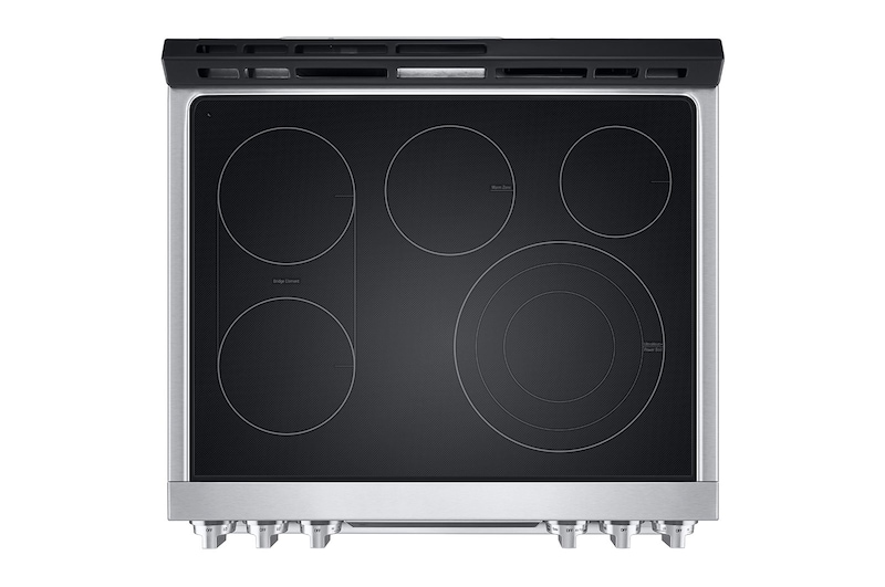 LG STUDIO 30" Elec. 6.3 cu ft. Range | Probake Convection, Air Sous-Vide, Air Fry, SelfClean, EasyClean®& Smart, Stainless, Slide-in, LSES6338F