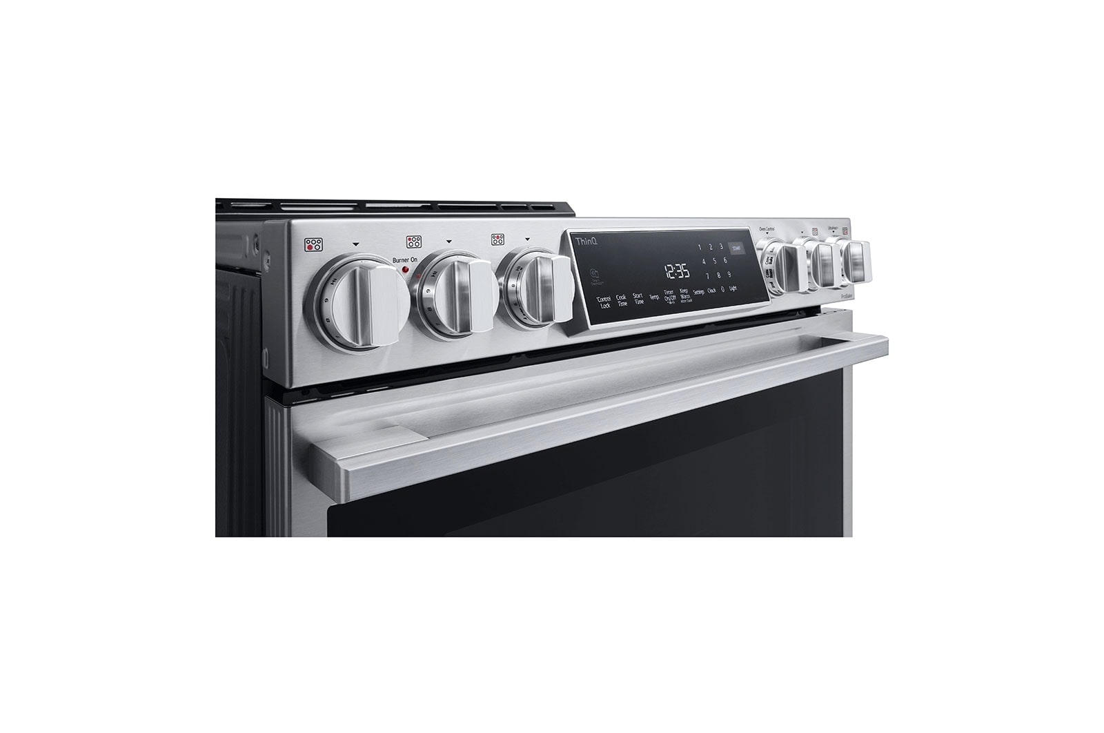 LG STUDIO 6.3 cu. ft. InstaView® Electric Slide-in Range with ProBake Convection® and Air Fry, LSES6338F