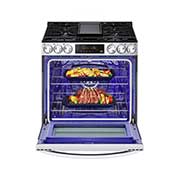 LG 5.8 cu ft. Smart Wi-Fi Enabled Fan Convection Gas Slide-in Range with Air Fry & EasyClean®, LSGL5833F