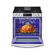 LG 5.8 cu ft. Smart Wi-Fi Enabled Fan Convection Gas Slide-in Range with Air Fry & EasyClean®, LSGL5833F