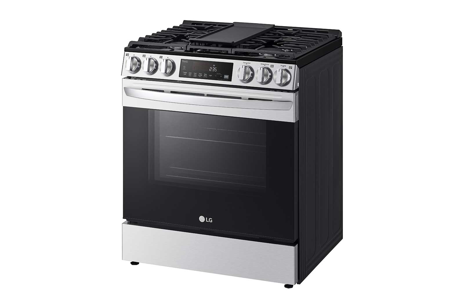 LG 5.8 cu ft. Smart Wi-Fi Enabled Fan Convection Gas Slide-in Range with Air Fry & EasyClean®, LSGL5833F