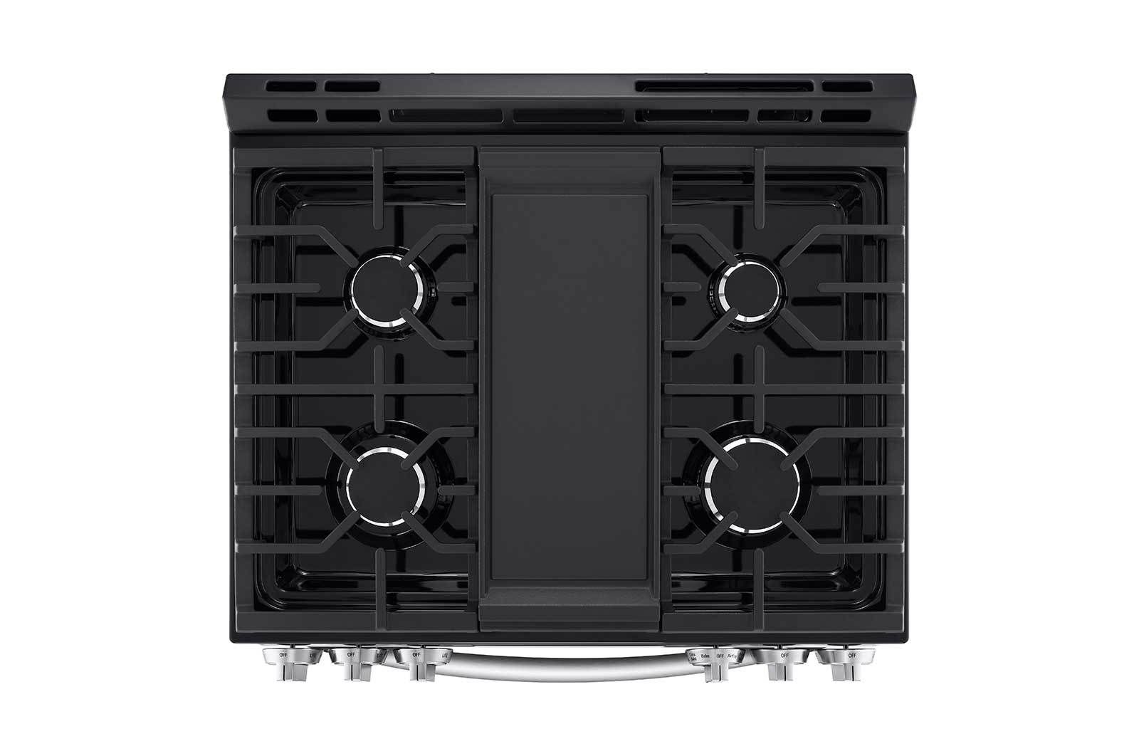 LG 5.8 cu ft. Smart Wi-Fi Enabled Fan Convection Gas Slide-in Range with Air Fry & EasyClean®, LSGL5833F