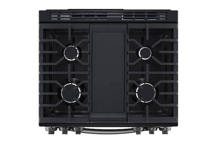 LG 30" Gas 6.3 cu ft. Range | Probake Convection, Air Fry, InstaView®, SelfClean, EasyClean®& Smart, Black Stainless, Slide-in, LSGL6335D