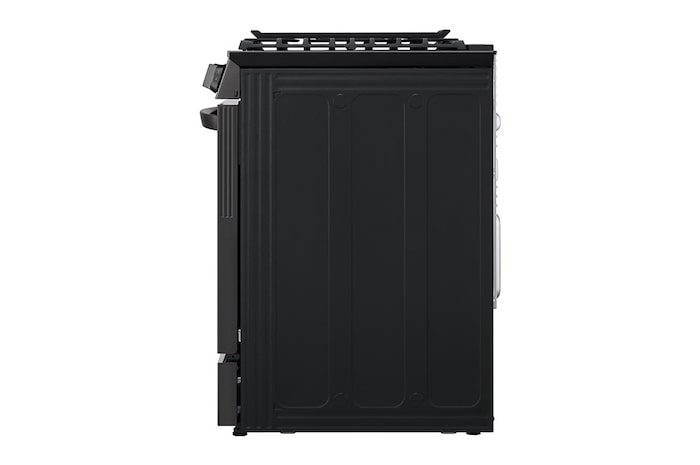 LG 30" Gas 6.3 cu ft. Range | Probake Convection, Air Fry, InstaView®, SelfClean, EasyClean®& Smart, Black Stainless, Slide-in, LSGL6335D