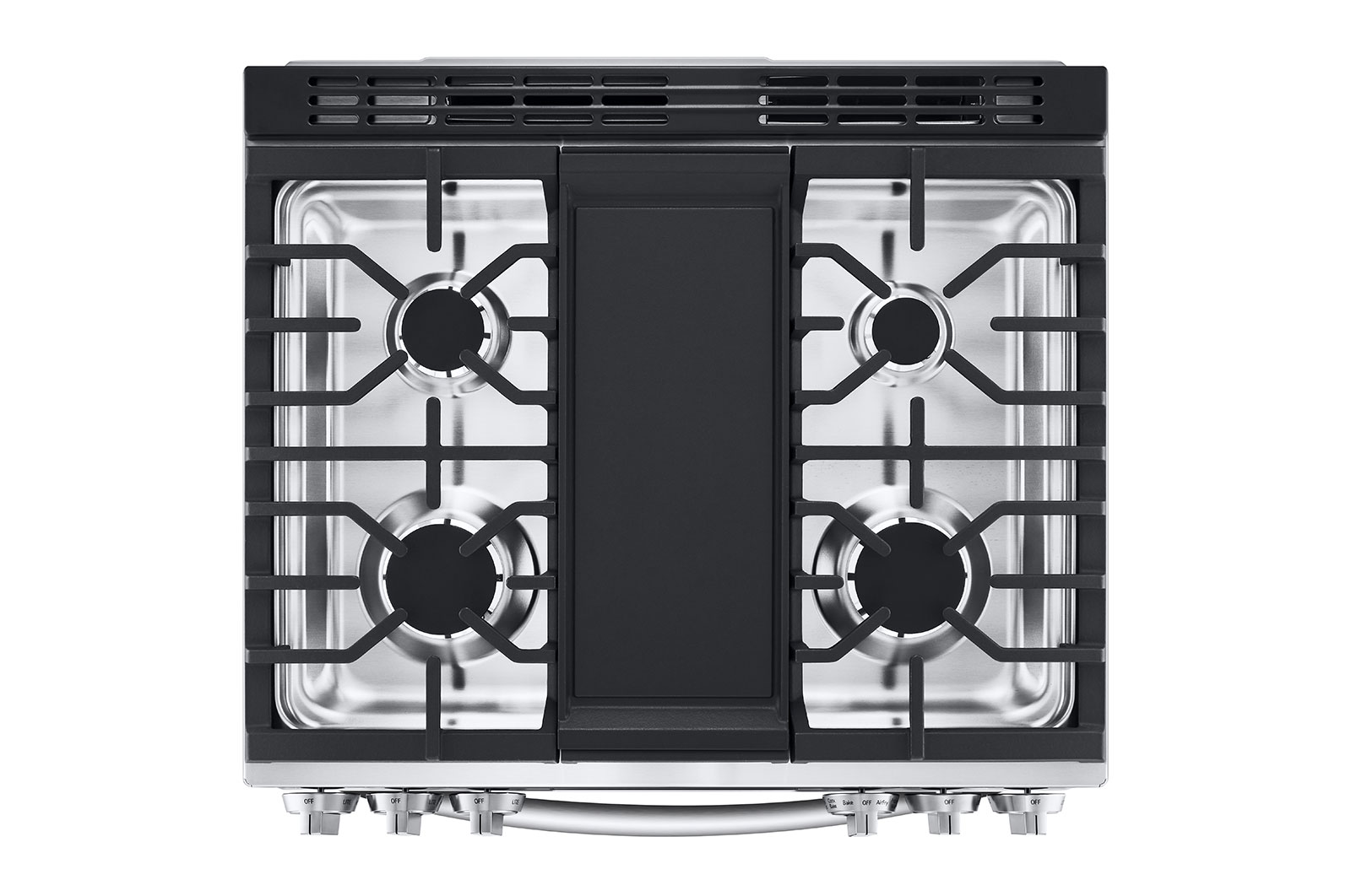 LG 6.3 cu ft. Smart Wi-Fi Enabled ProBake Convection® InstaView™ Gas Slide-in Range with Air Fry, LSGL6335F
