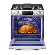 LG 6.3 cu ft. Smart Wi-Fi Enabled ProBake Convection® InstaView™ Gas Slide-in Range with Air Fry, LSGL6335F