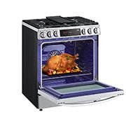 LG 6.3 cu ft. Smart Wi-Fi Enabled ProBake Convection® InstaView™ Gas Slide-in Range with Air Fry, LSGL6335F