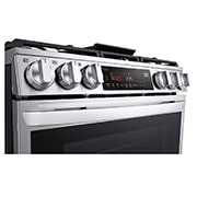 LG 6.3 cu ft. Smart Wi-Fi Enabled ProBake Convection® InstaView™ Gas Slide-in Range with Air Fry, LSGL6335F