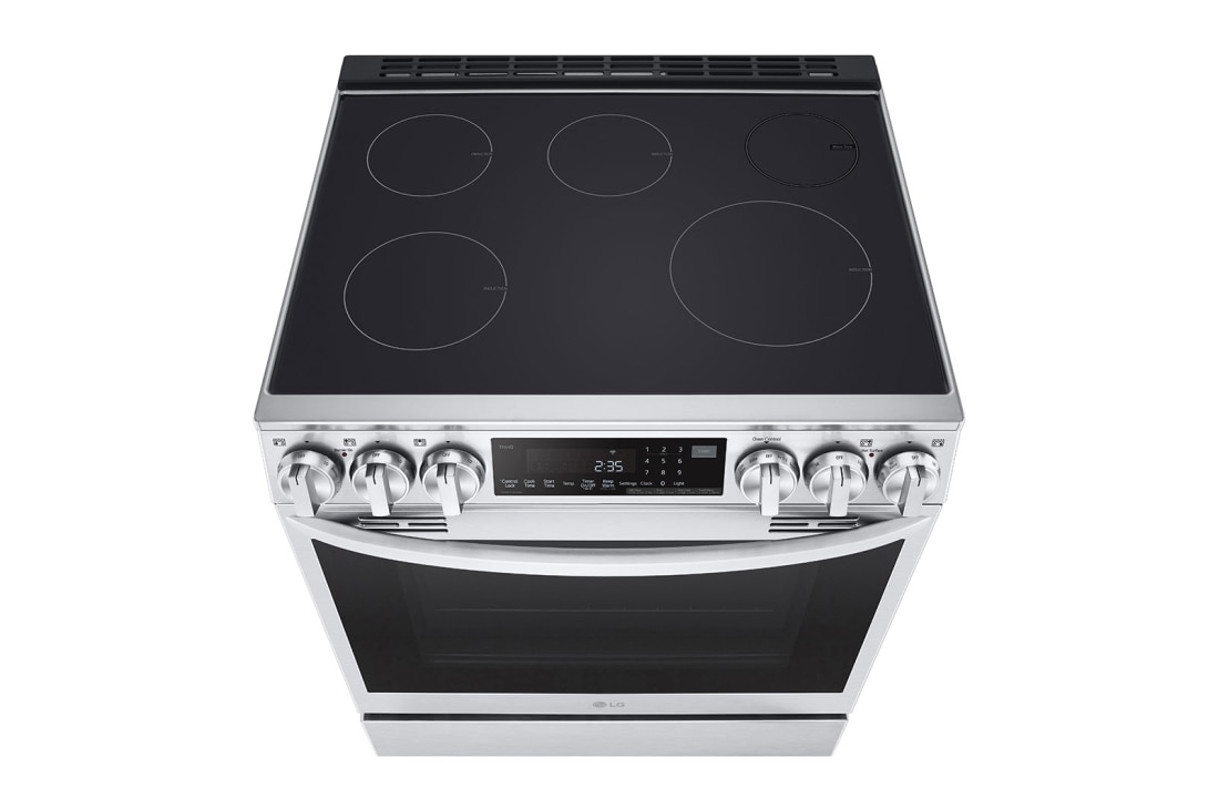 LG 30" Induction 6.3 cu ft. Range | Probake Convection, Air Sous-Vide, Air Fry, InstaView®, SelfClean, EasyClean®& Smart, Stainless, Slide-in, LSIL6336F