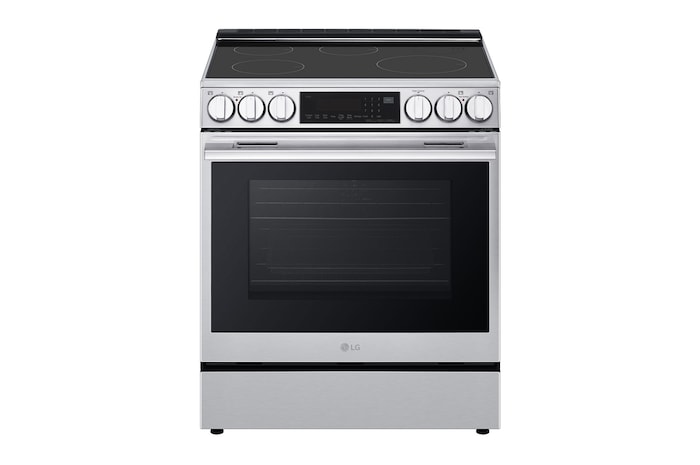 Front view of 30" Induction 6.3 cu ft. Range | Probake Convection, Air Sous-Vide, Air Fry, InstaView®, SelfClean(LSIL6336XE)