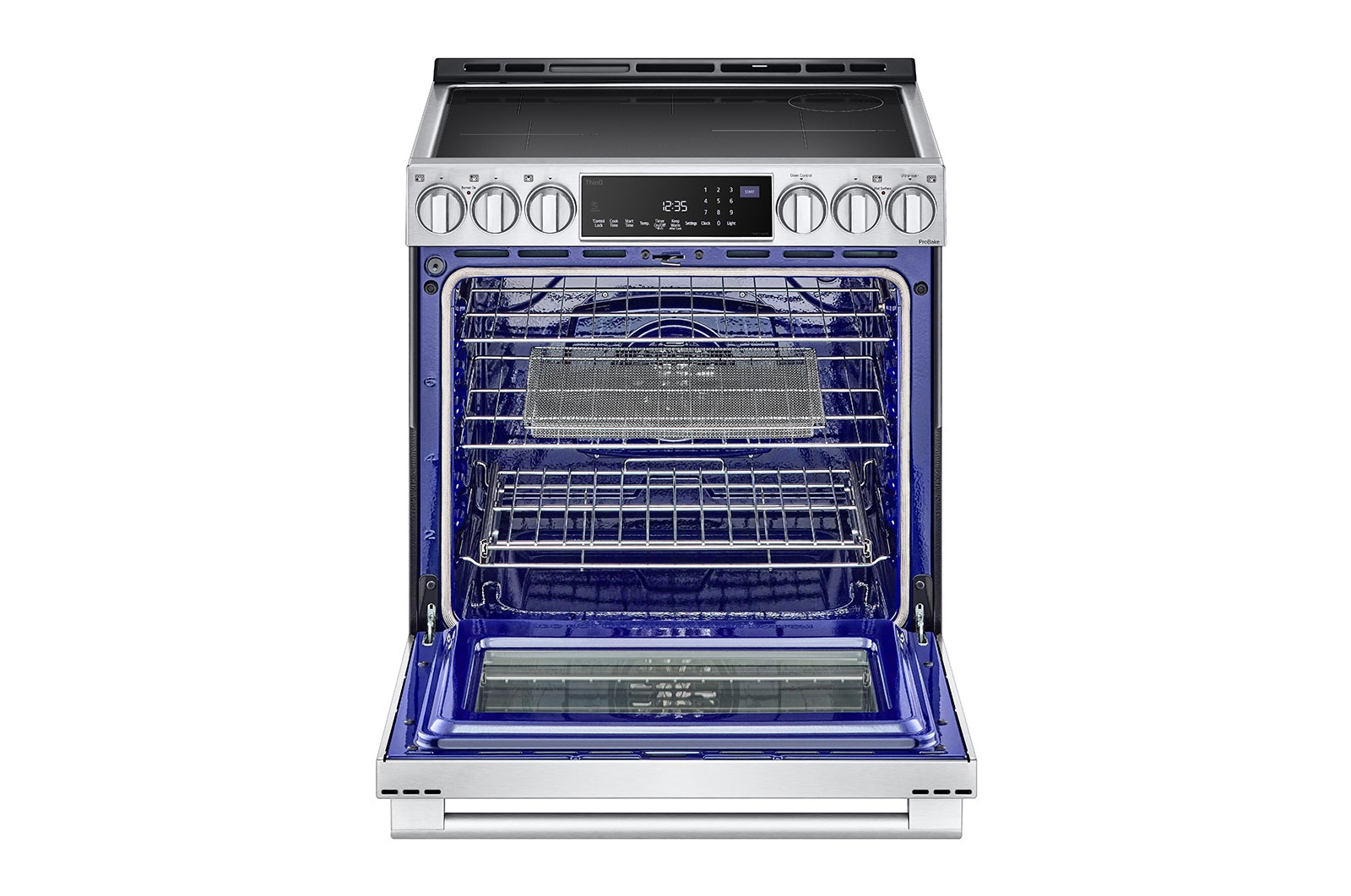 LG STUDIO 6.3 cu. ft. InstaView® Induction Slide-in Range with Air Fry and Air Sous Vide, LSIS6338F