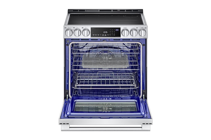LG STUDIO 30" Induction 6.3 cu ft. Range | Probake Convection, Air Sous-Vide, Air Fry, SelfClean, EasyClean®& Smart, Stainless, Slide-in, LSIS6338F