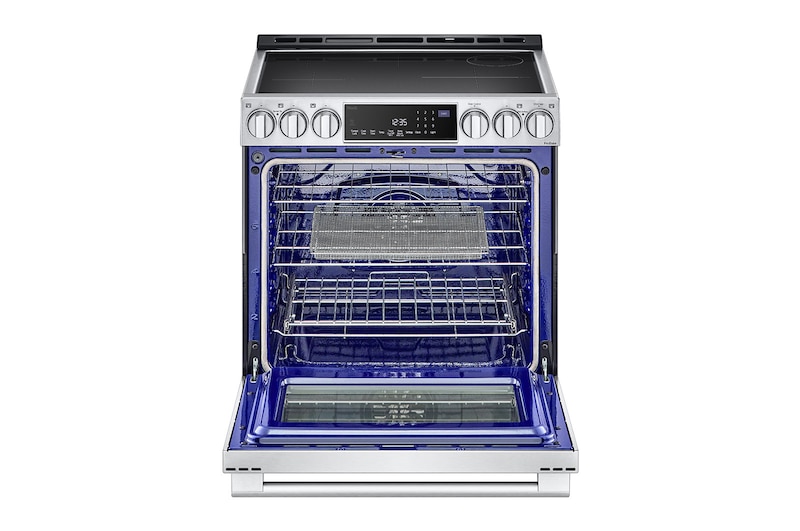 LG STUDIO 30" Induction 6.3 cu ft. Range | Probake Convection, Air Sous-Vide, Air Fry, SelfClean, EasyClean®& Smart, Stainless, Slide-in, LSIS6338F