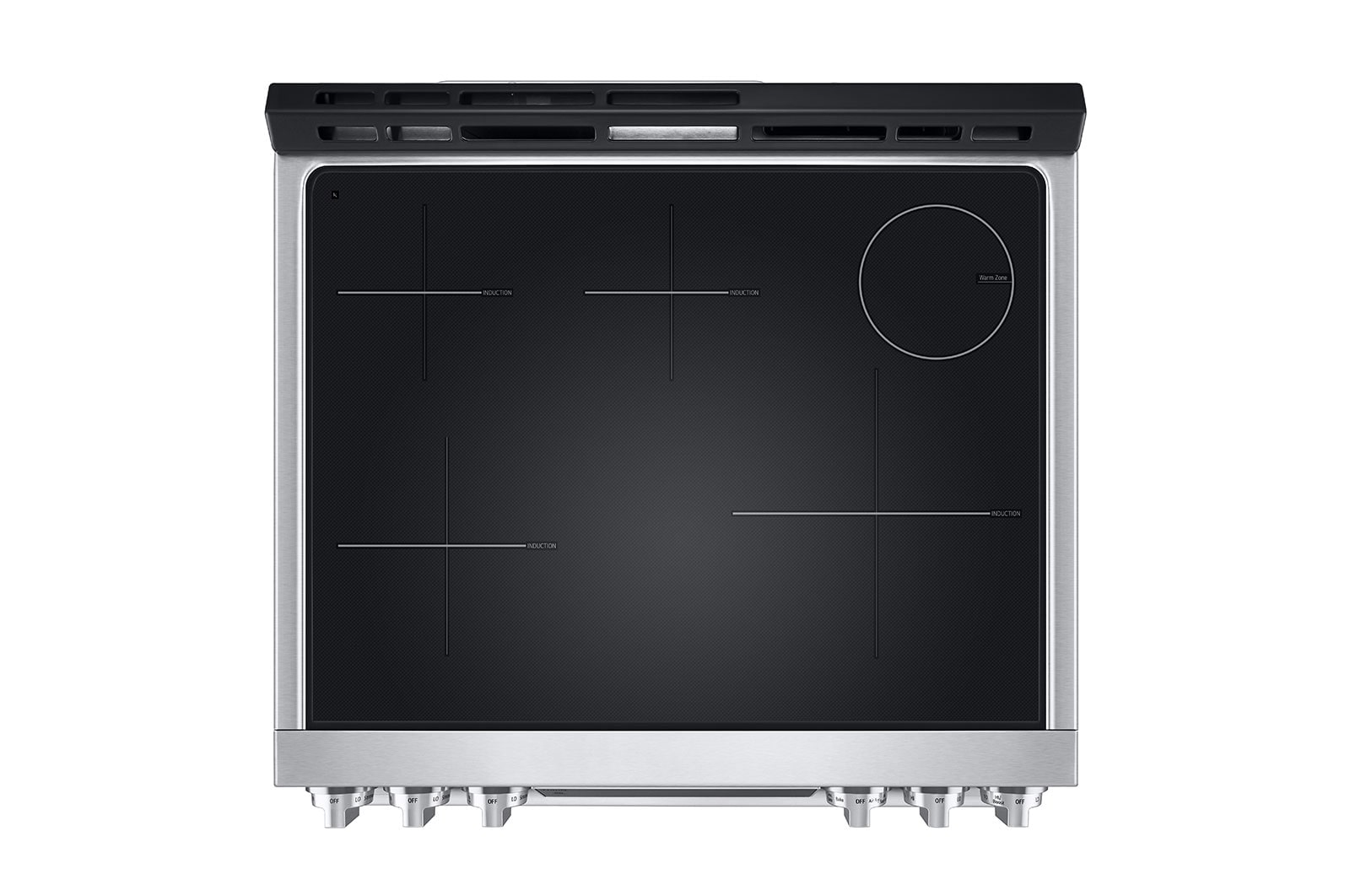 LG STUDIO 6.3 cu. ft. InstaView® Induction Slide-in Range with Air Fry and Air Sous Vide, LSIS6338F