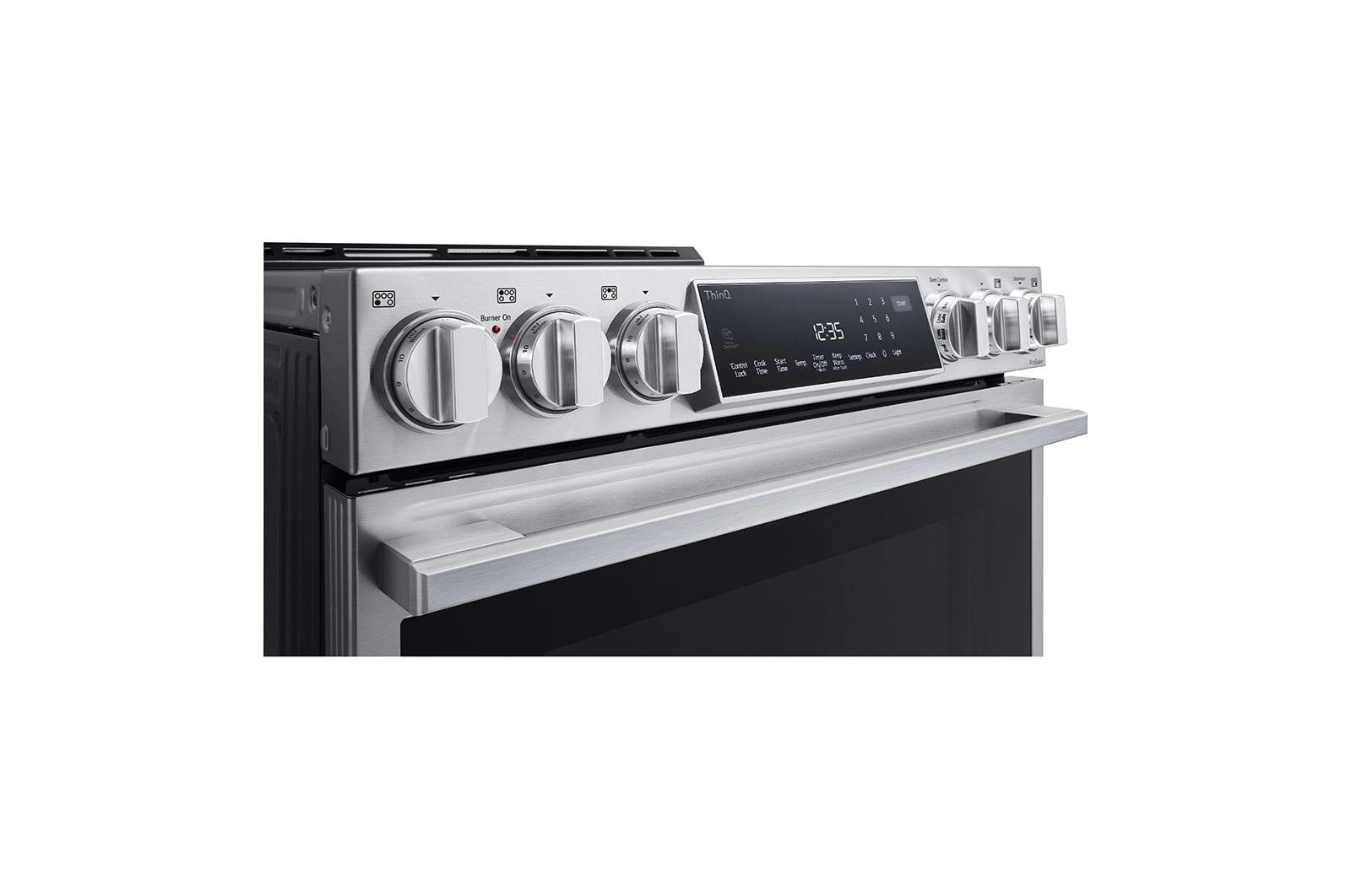 LG STUDIO 6.3 cu. ft. InstaView® Induction Slide-in Range with Air Fry and Air Sous Vide, LSIS6338F