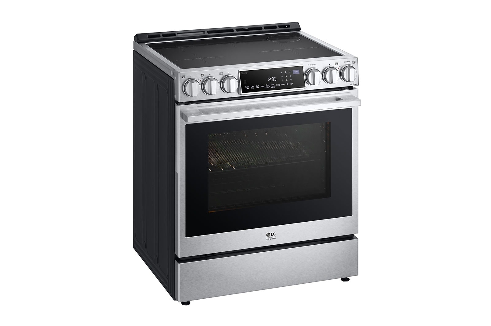 LG STUDIO 6.3 cu. ft. InstaView® Induction Slide-in Range with Air Fry and Air Sous Vide, LSIS6338F