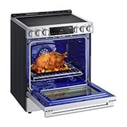 LG STUDIO 6.3 cu. ft. InstaView® Induction Slide-in Range with Air Fry and Air Sous Vide, LSIS6338F