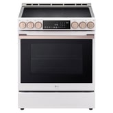LG STUDIO Essence White 6.3 cu. ft. Induction Slide-in Range with InstaView®