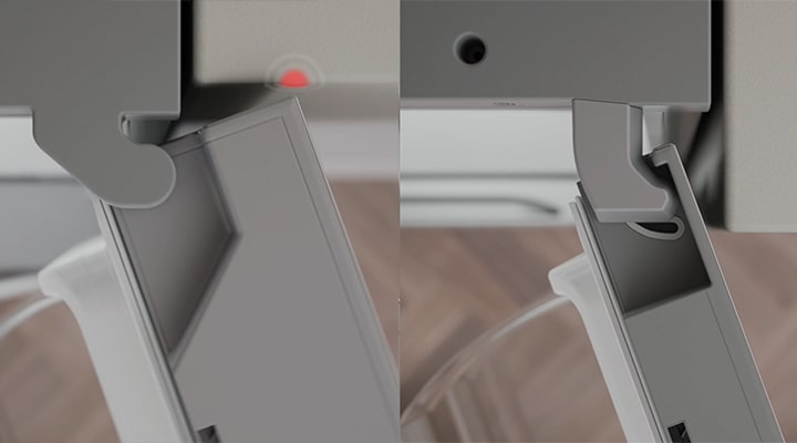 Zero Clearance™ *Hinge System