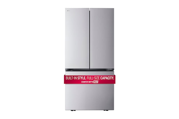 Front view of 33" 21 cu.ft. Counter-Depth MAX™ French 3-Door Refrigerator Ice Maker (LF21C6200S)